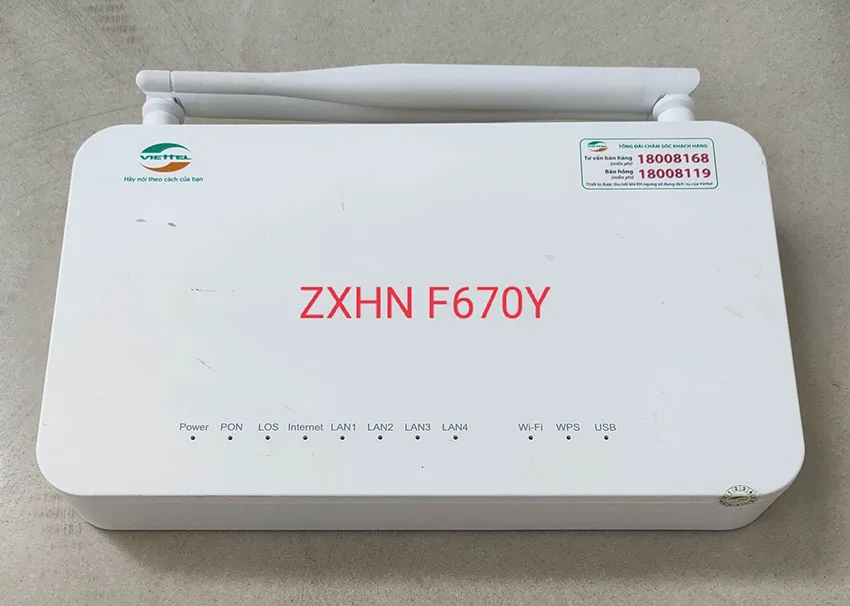 modem viettel f670y