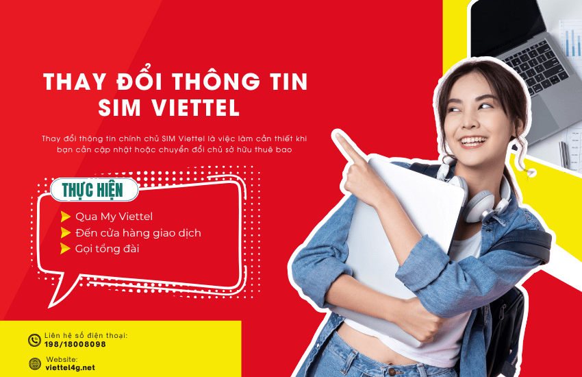 thay doi thong tin sim viettel