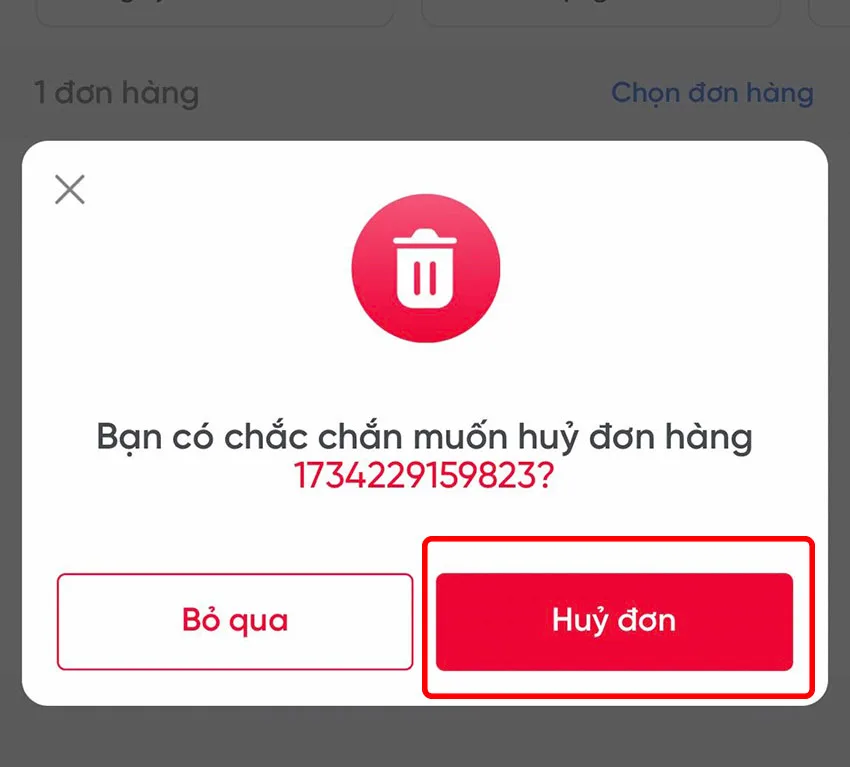 huy don hang tren viettel post