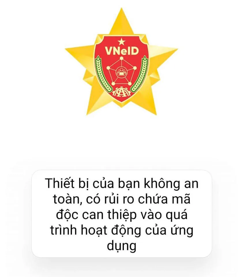 vneid thiet bi cua ban khong an toan