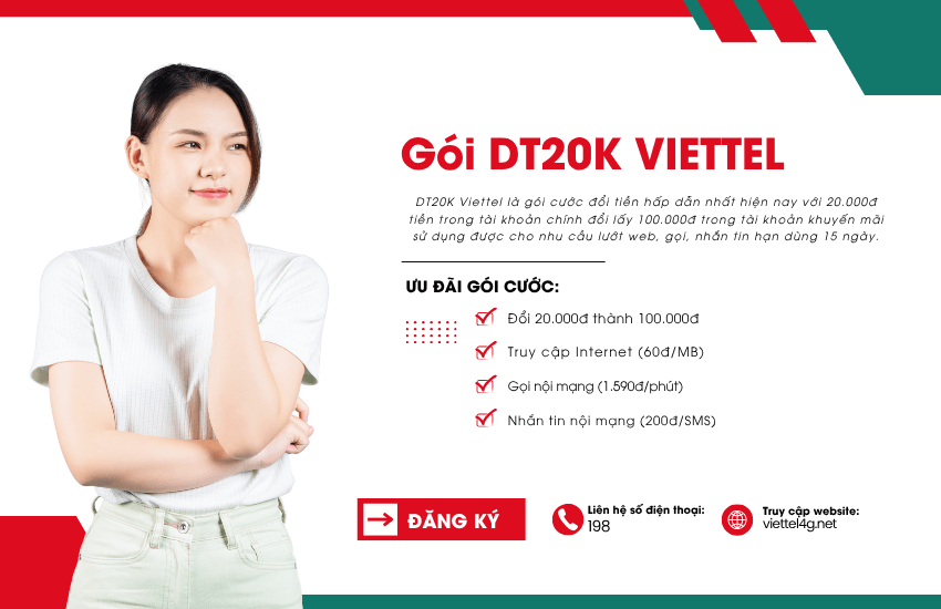 goi dt20k cua viettel