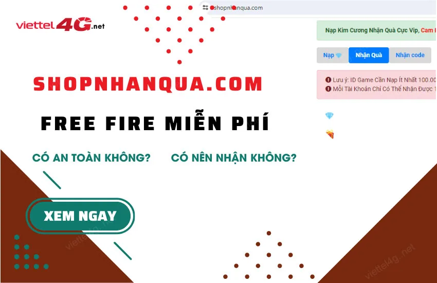 shopnhanqua.com free fire mien phi