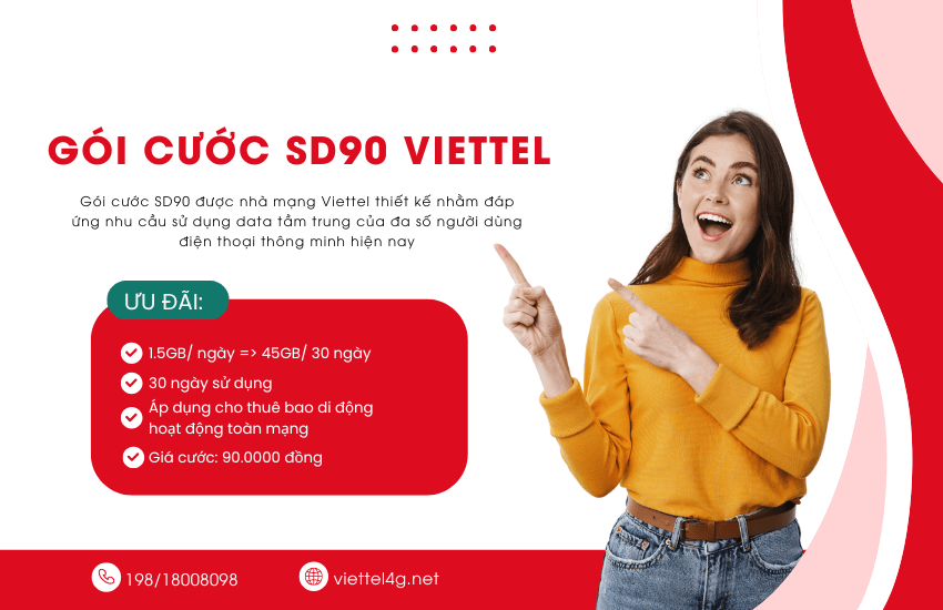goi cuoc sd90 viettel