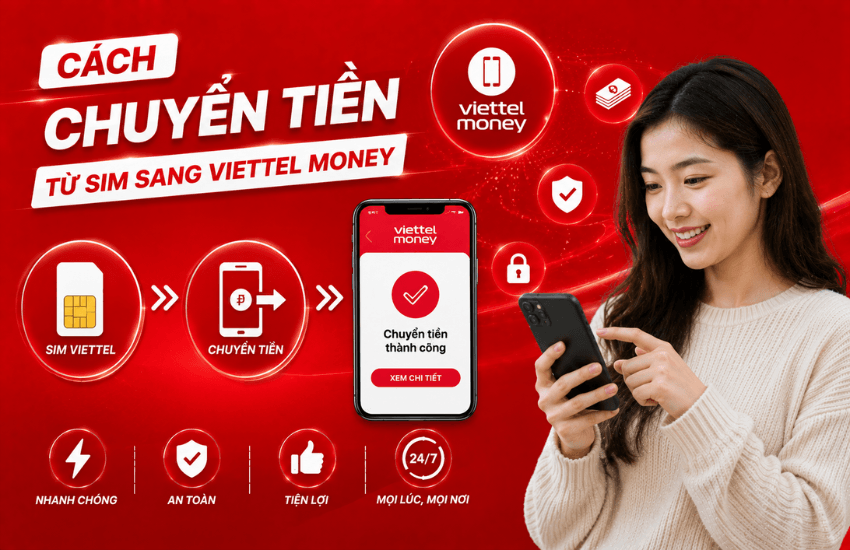 cach chuyen tien tu sim sang viettel money