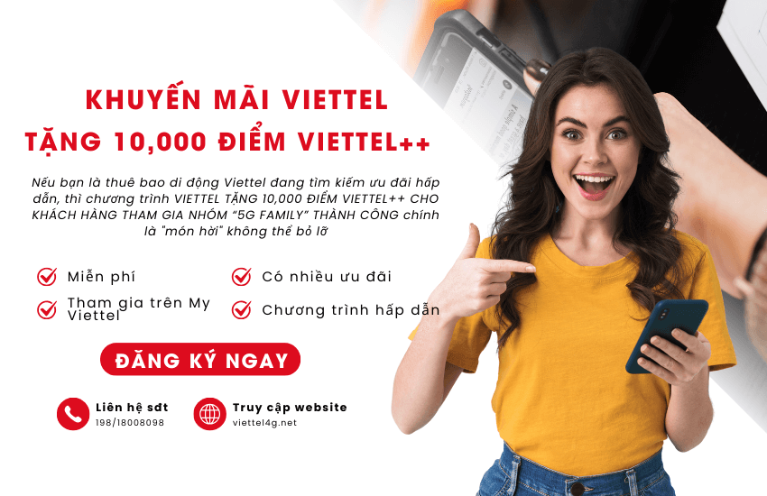 khuyen mai viettel tang 10000 diem