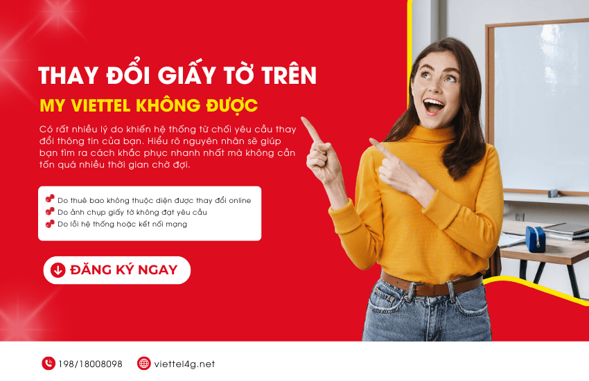 thay doi giay to tren my viettel khong duoc