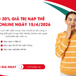 tang 20 gia tri nap the viettel online