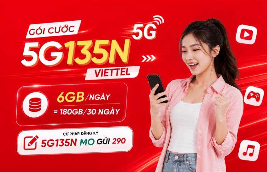 goi cuoc 5g135n viettel
