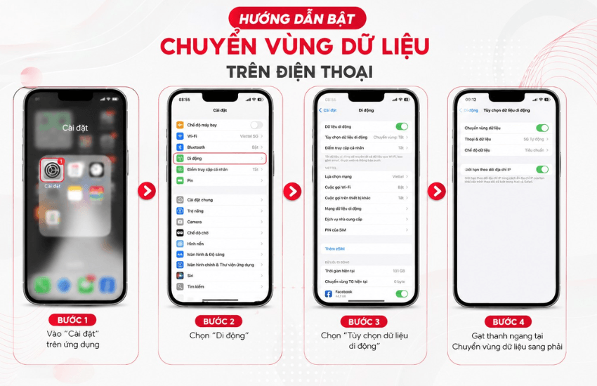 cach bat du lieu chuyen vung tren iphone