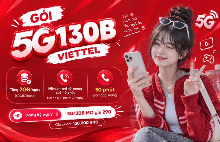 dang ky goi 5g130b viettel goi 5g130b viettel