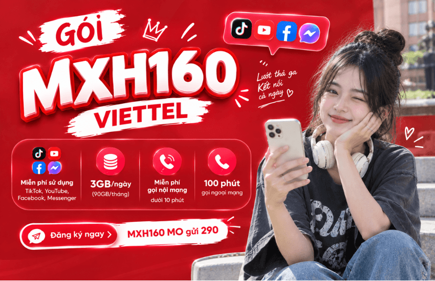 goi mxh160 viettel
