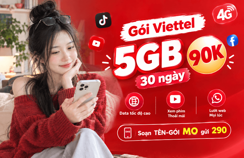 goi viettel 5gb 90k